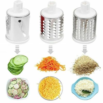 آشپزخانه خود را با این دستی چرخش پنیر Grater گرد Tumbling Box Shredder ارتقا دهید