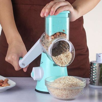 آشپزخانه خود را با این دستی چرخش پنیر Grater گرد Tumbling Box Shredder ارتقا دهید