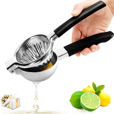 340G آبمیوه کش لیمو مرکبات با ساخت فولاد ضد زنگ و دستگیره سیلیکون نرم