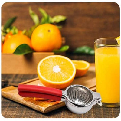 340G آبمیوه کش لیمو مرکبات با ساخت فولاد ضد زنگ و دستگیره سیلیکون نرم