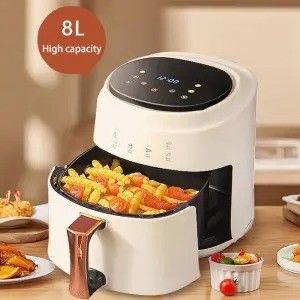8L 1400W Smart Touch Screen سفارشی فریزر الکتریکی بدون روغن فریزر هوا گرم مناسب