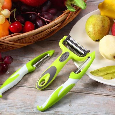 آماده سازی سبزیجات ایمن پوست کشنده Julienne پوست کشنده و برش دهنده ماندولین در 19 * 2.5 * 2cm اندازه
