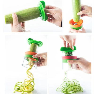 اسپری لیزر Julienne Slicing Set 3 In 1 دستی برش سبزیجات برای نارنجی
