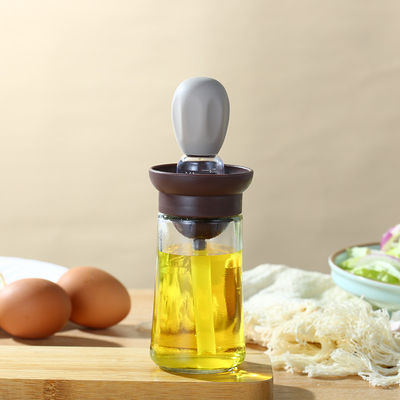 بطری توزیع کننده روغن آشپزخانه پایدار با مقیاس و برس سیلیکونی برای خانه