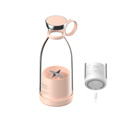 آبمیوه کش قابل حمل قابل شارژ USB blender 350ml 4 تیغه گلابی مینی الکتریکی برای سفر