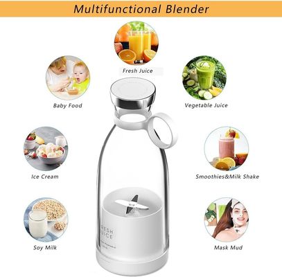 NO App-Controlled Mini Juicer Cup پلاستیک USB مخلوط کننده قابل حمل برای شاک و اسموتی ها