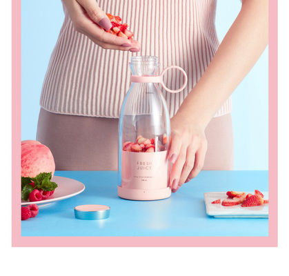 NO App-Controlled Mini Juicer Cup پلاستیک USB مخلوط کننده قابل حمل برای شاک و اسموتی ها