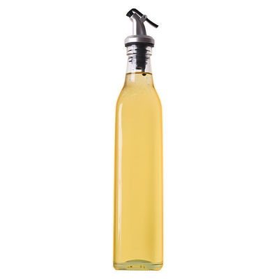 مربع کلسیم Na شیشه سرکه روغن زیتون بطری توزیع کننده با نوزل