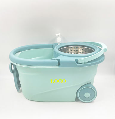 ارتقاء 360 درجه چرخش سطل مپ با مواد مایکروفیبر استیل ضد زنگ