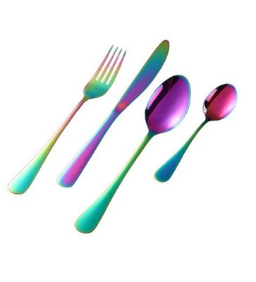 رستوران Cutlery Set Home Hotel 410 Stainless Steel Knife Fork Spoon برای کیک استیک