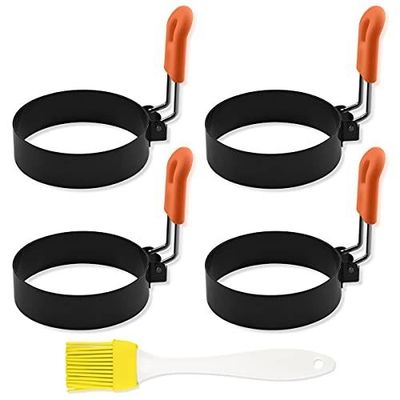 خانه آشپزخانه حلقه های پخت تخم مرغ از فولاد ضد زنگ قالب پنکیک برای سرخ کردن تخم مرغ و املت