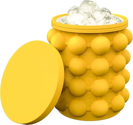 بسته بندی شده طراحی مدرن سلیکون یخ مکعب سطل برای صرفه جویی در فضا مواد درجه غذایی