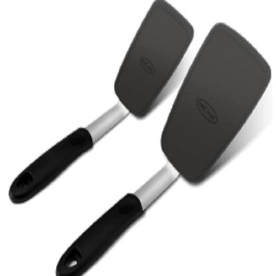 2 بسته 600F مقاوم به گرما ضد چسب تخم مرغ سیلیکونی اسپاتولا 149 115G