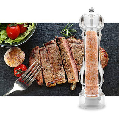 سنگ شکن نمک و فلفل از فولاد ضد زنگ مناسب 60X221mm برای حرفه ای های شلوغ