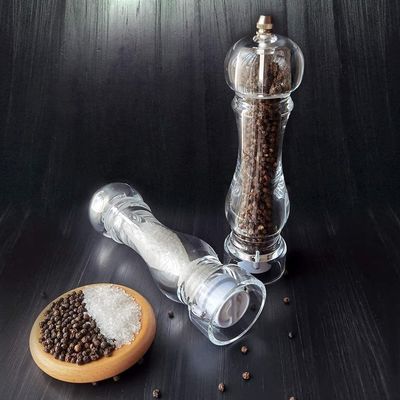 سنگ شکن نمک و فلفل از فولاد ضد زنگ مناسب 60X221mm برای حرفه ای های شلوغ