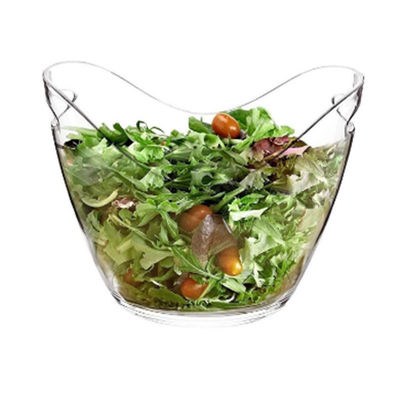 8L ال ای دی آکریلیک پلاستیکی سطل یخ سبک طراحی مدرن برای پارتی بار سطل Tongs نوع
