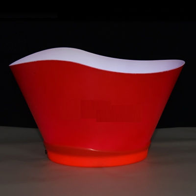 لوگو سفارشی سطل یخ 12L پارتی روشن روشن آبجو شامپاین LED بطری شراب خنک کننده