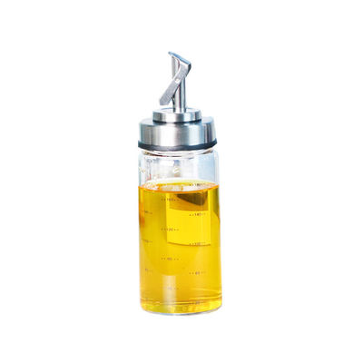 بطری روغن باز و بسته اتوماتیک برای آشپزخانه شیشه بوروسیلیکات بالا 6.4 * 25 سانتی متر