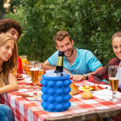 ۴۰ کیوب سیلیکون یخ ساز برای آبنبات یخ دور پی پی فنجان و قیف آبی / سبز / زرد
