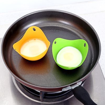 لوگو سفارشی سیلیکون مایکروویو تخم مرغ شکاری فنجان برای کامل تخم مرغ شکاری 9CM قطر