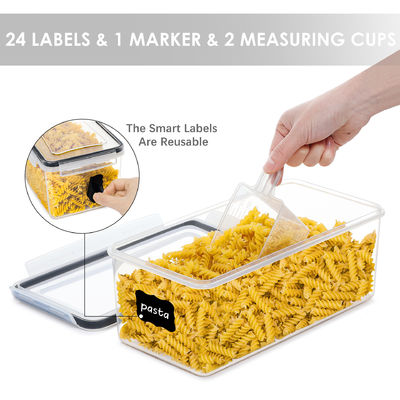 OEM/ODM قابل قبول 3.2L BPA آزاد ظرف های پلاستیکی برای نویدل ذخیره سازی غلات 4 بسته مجموعه