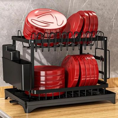 85*32*15 سانتی متر فلزی دستگاه تخلیه ظروف تنظیم کننده برای خشک کردن ظروف پایدار و بهداشتی