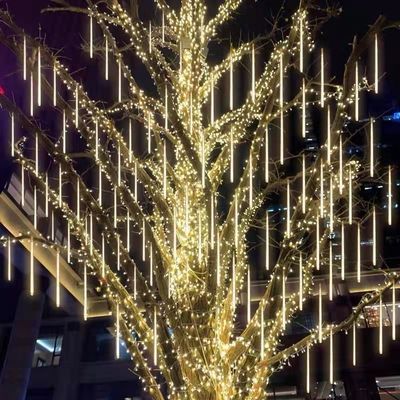 چراغ های رشته ای LED پری باران در طراحی مکعب برای دکوراسیون خانه جشن تعطیلات