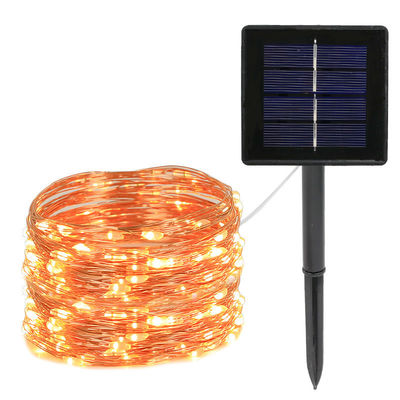 7/22/32m ضد آب LED سیم مس خورشیدی چراغ درخت کریسمس با مواد PVC گرم