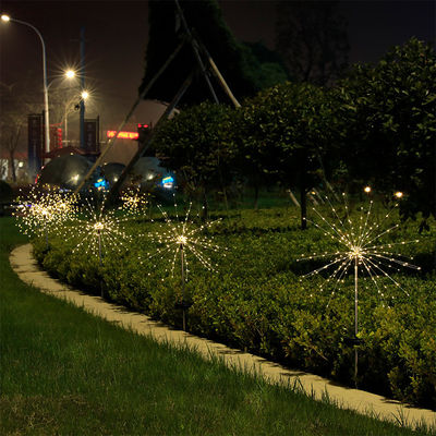 IP65 درجه بندی شده خورشیدی چمن زمین وارد آتش بازی چراغ برای دکوراسیون تعطیلات OEM ODM