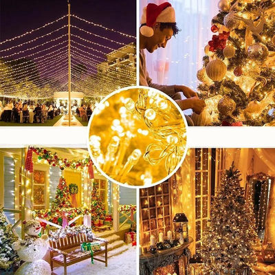 رنگ رویایی نورهای کریسمس رشته 10leds / m 5m 10m PVC ضد آب قابل آدرس LED
