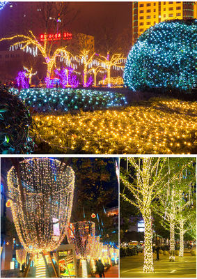 چراغ های LED ضد آب PVC برای دکوراسیون هالووین 100 LED جشن عروسی در فضای باز