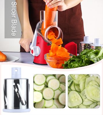 3 تیغه درام پر شده از شوره چرخشی برای برش دستی سبزیجات و آسیاب گردو