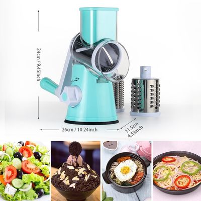 3 تیغه درام پر شده از شوره چرخشی برای برش دستی سبزیجات و آسیاب گردو