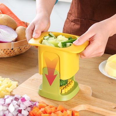 سلائیسر ماندولین فولاد ضد زنگ 2 در 1 خردکننده سبزیجات برای خرد کردن پایدار
