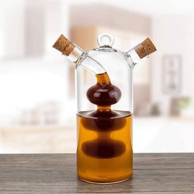 ظرف آشپزخانه 2 در 1 شیشه شفاف برای جدا کردن کتری و بطری