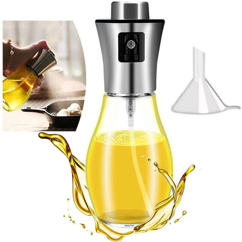 اسپری بطری روغن فولاد ضد زنگ 304 در فضای باز 16.5*4.5 سانتی متر برای بطری شیشه ای سرکه