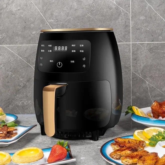 عملکرد با نور شاخص 4.5L 6L نان چپک سطح پخت و پز فریزر هوا بدون روغن