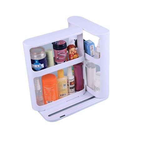 آسان چرخش 2 طبقه چرخش ادویه جات قفسه برای کشاندن خارج از کابینت آشپزخانه ذخیره