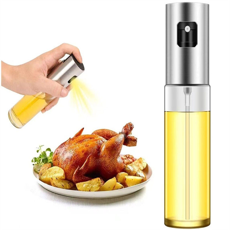304 فولاد ضد زنگ اسپری کننده روغن ذرات شده بطری روغن قابل حمل برای سایر ابزار پخت و پز
