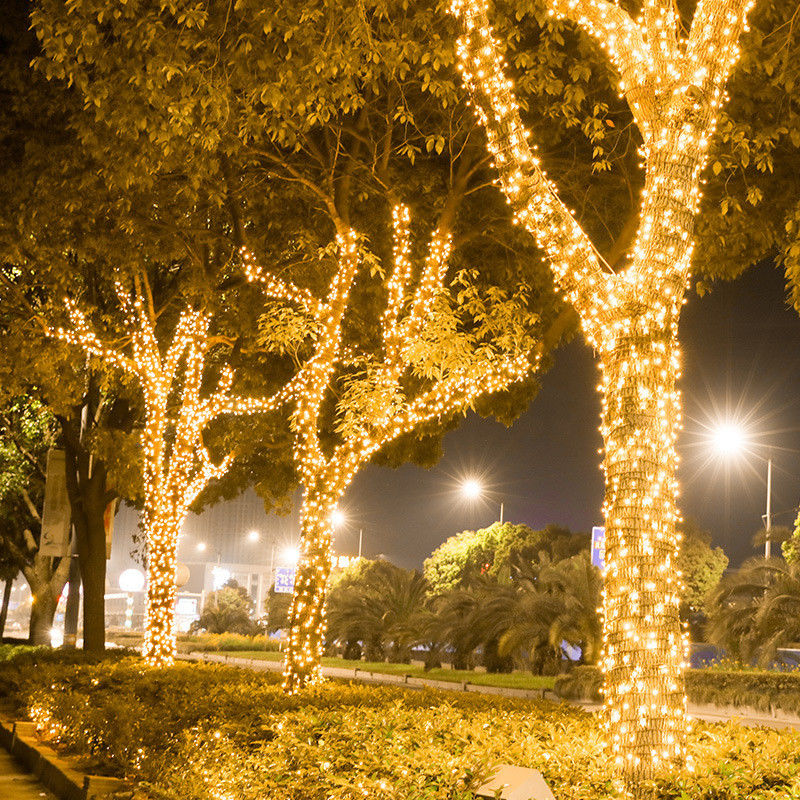 چراغ های LED ضد آب PVC برای دکوراسیون هالووین 100 LED جشن عروسی در فضای باز