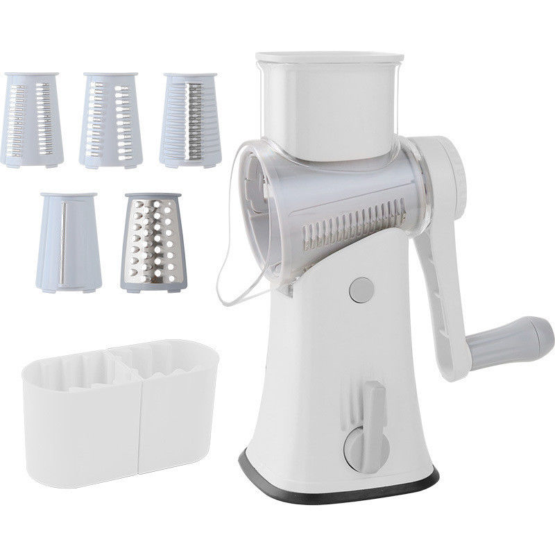 چند منظوره 5 در 1 سبزیجات شاکر Slicer با طبل روتاری نوع Grater Shredder